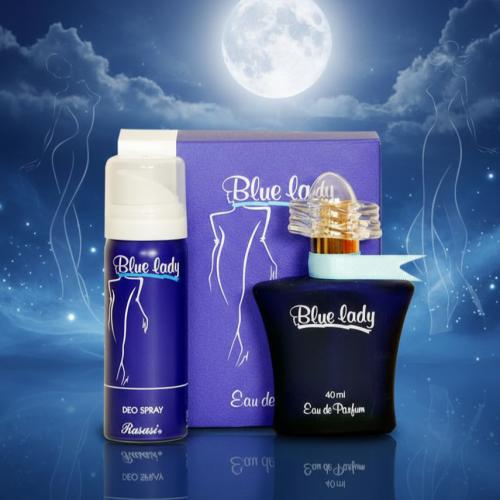 عطر ومزيل عرق بلو ليدي من الرصاصي للنساء - او دو ب...