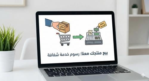 رسوم خدمه بيع منتج واحد على الموقع