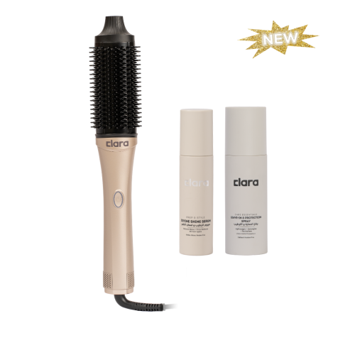 فرشاة الشعر الهوائية و بخاخ الحماية و سيروم اللمعا...