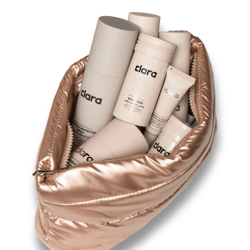 شنطة كلارا الذهبية