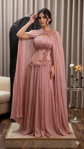 Pink fitted dress