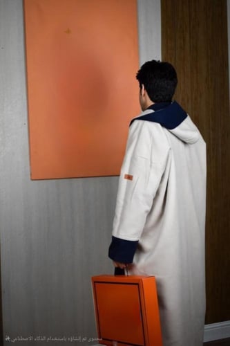 فروه دبل فيس لون كحلي مع سكري