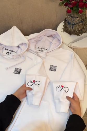 هودي الباركود والعبارة تصميمك الخاص