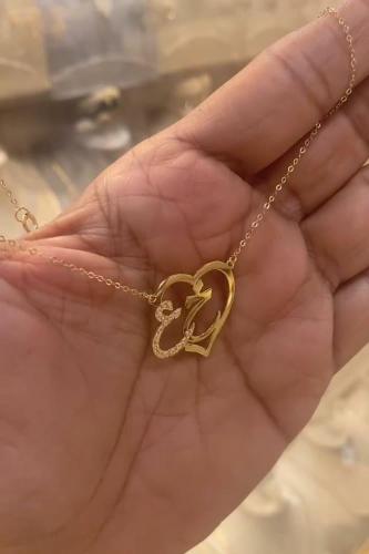 سلسال ناعم حروف داخل قلب