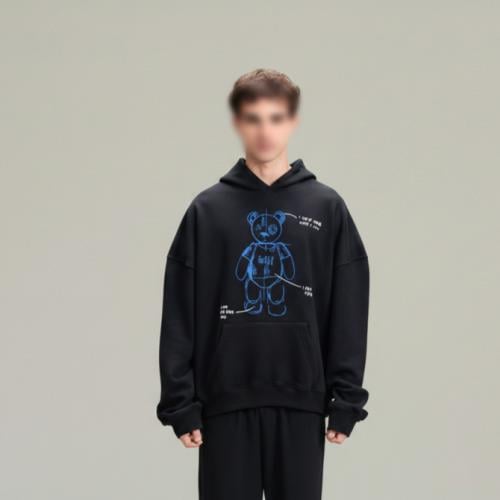 Bear Black Hoodie