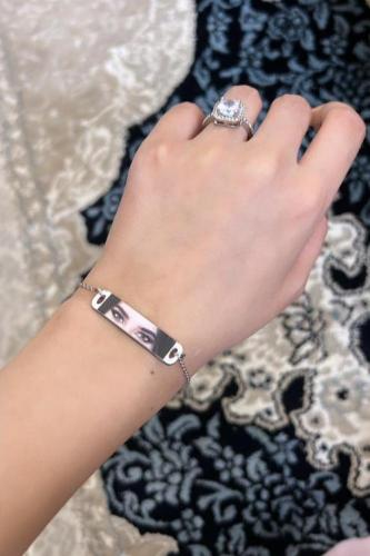 اسوارة بلون فضي - غير قابلة للصدأ