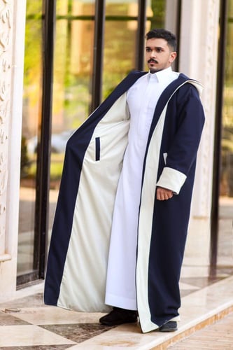 فروة دبل فيس مع شال كحلى و بيج