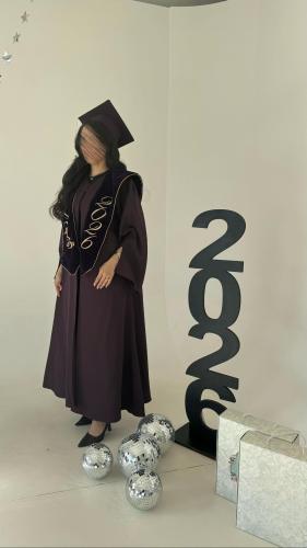 عباية تخرج لون ليلكي 2026