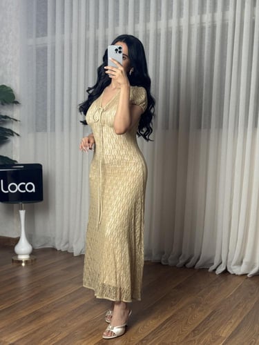 فستان ناعم دانتيل