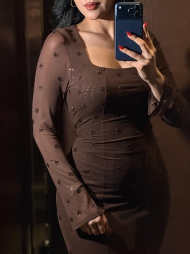 فستان سهرة ناعم طويل بقصة حورية البحر