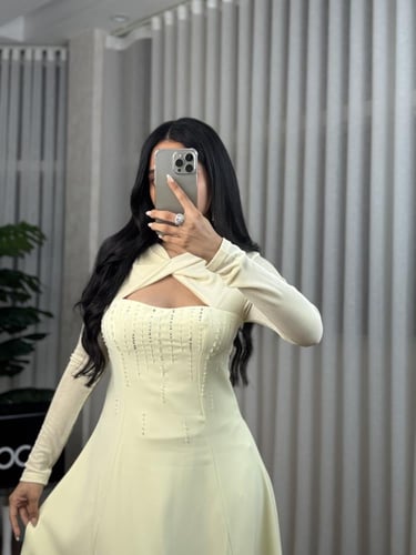 فستان ناعم بلون صيفي مميز