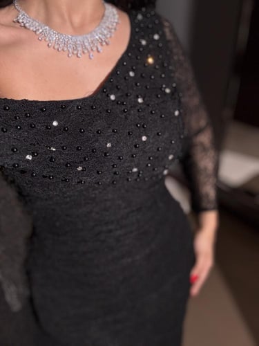 فستان ناعم من لوكا مع شال