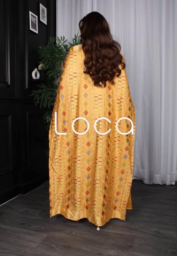 جلابيه قطعتين بتطريز فخم