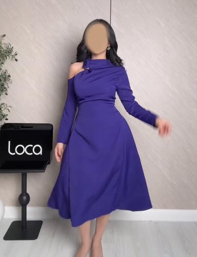 فستان ناعم بنفسجي