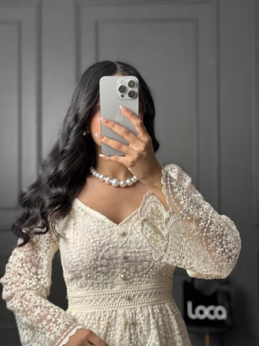 فستان العيد بنقوش مميزه من براند لوكا فاشن