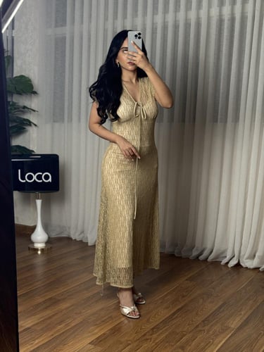 فستان ناعم دانتيل