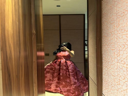 فستان سهره مشجر من الميكادو الفخم من لوكا فاشن