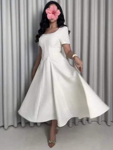 فستان ناعم ميد