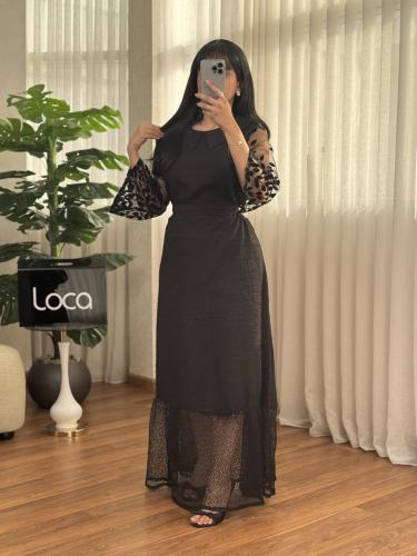 جلابية سوداء تنبض بالأناقة والرقي