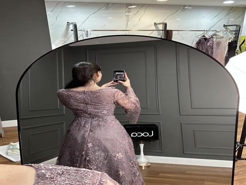 فستان سهره مميز باكمام طويله من لوكا فاشن