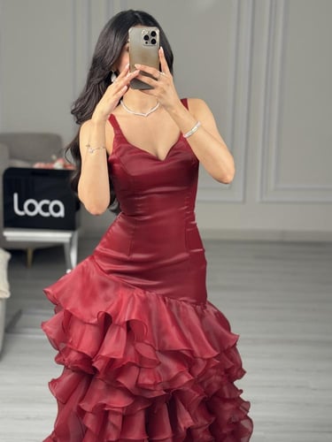 فستان سهره احمر