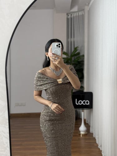 فستان سهره ماسك بتصميم مميز من لوكا فاشن