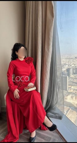 فستان ناعم احمر مميز انيق
