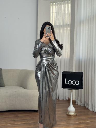 فستان لمعه المساء الناعم