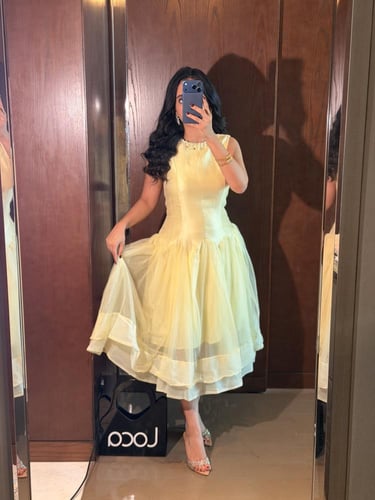 فستان ناعم ميد