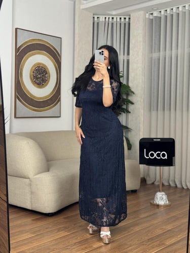 فستان ناعم دانتيل