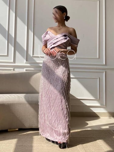 فستان سهره فخم اوف شولدر