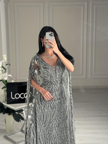 فستان سهره رصاصي