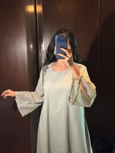 جلابية أنيقه وناعمه