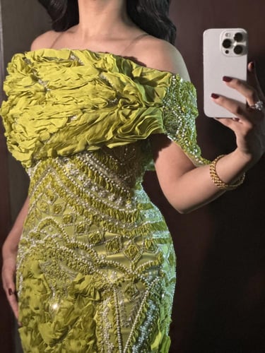 فستان سهره مطرز