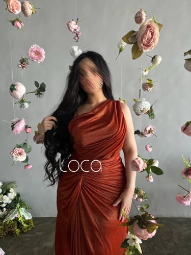 فستان اورنج ناعم انيق