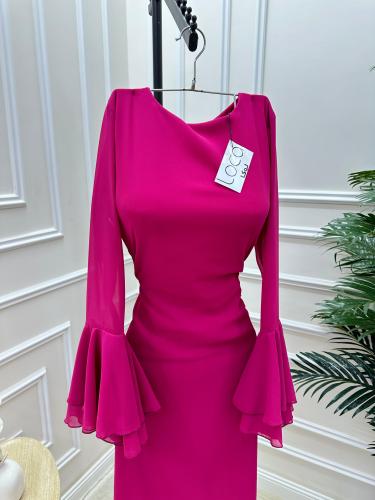 فستان ناعم فوشي