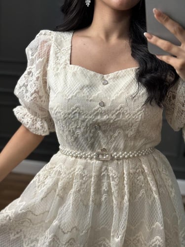 فستان بنقوش مميزه من لوكا فاشن