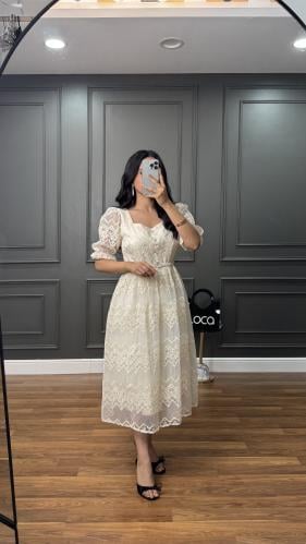 فستان بنقوش مميزه من لوكا فاشن