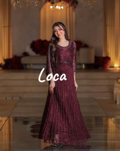 فستان سهره ا مطرز بتصميم مميز
