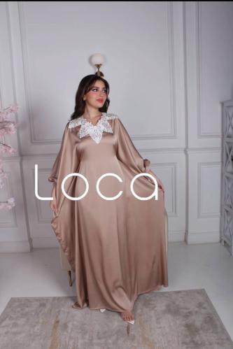 جلابية أنيقه باللون البيج