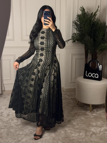 فستان ناعم بلون اسود