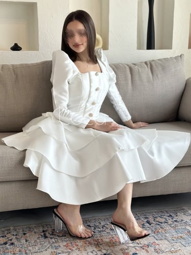 فستان ناعم طبقات