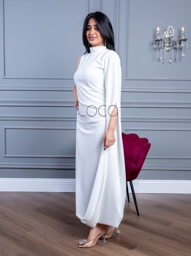 فستان ميدي ناعم بتصميم مميز