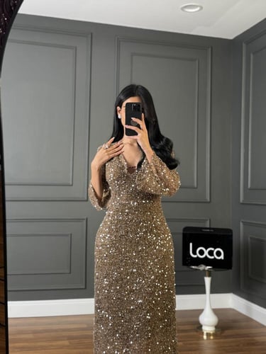 فستان سهره ذهبي