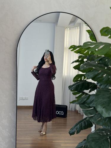 فستان العيد بلون موف من لوكا فاشن