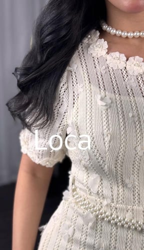 فستان ناعم ميدي مع حزام فخم من لوكا فاشن