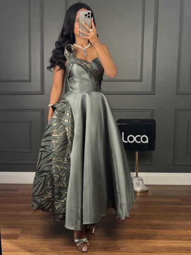 فستان غصن الزيتون الملكي