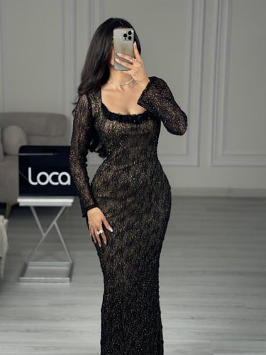 فستان اسود دانتيل