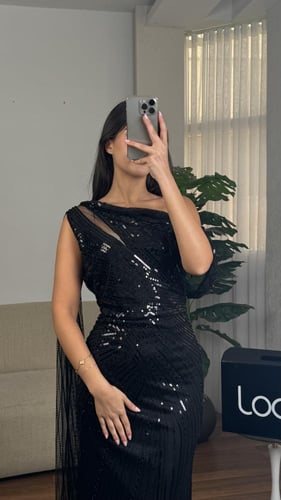 فستان سهره مميز بلون ناعم