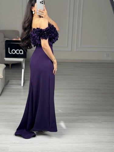 فستان سهره ليلكي جذاب